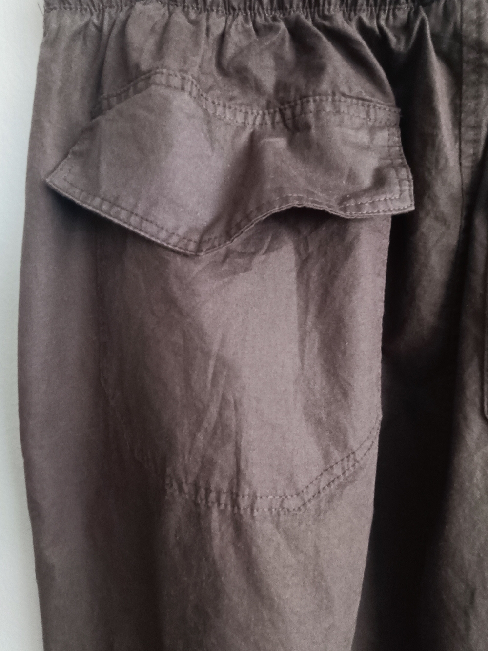 Frankie Los Angeles Upcycled Parachute Maxi Skirt in Earthy Brown Cotton Size S - Picture 10 of 16